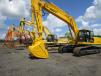 More than 90 excavators were sold at the auction.