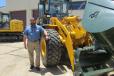 Drew Braun, regional sales manager of KCM, was eager to tout his company’s line of wheel loaders during the event.