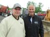 Emil Fabrizi (L) and Pete Falvo, both of Fabrizi Trucking & Paving, came down from Cleveland to take in the auction. 
 