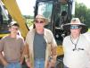 (L-R): John, Johnny and Roy Ayers, all of Ayers Construction, Nashville, Tenn., attend the sale.  
