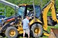 This local contractor was eager to try out this Cat 420E loader backhoe. 