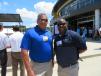 Doug Weible, Fred Weber Inc. and Jerome Guilford, regional manager of the western United States and Canada of Caterpillar. 
