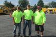 (L-R): Crew Member Mark Palmer, Foreman Jim Burgess and Crew Member John Soles of Marcus Hook Highway.