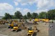 An aerial shot of the JCB Philly Demo Day at Stephenson Equipment.
