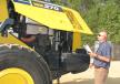 Tim Thomas of Tractor & Equipment Co., Birmingham, Ala., considers this Komatsu WA270 wheel loader. 