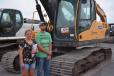 Brooke Vann (L) and Ryan Lewis of East Texas Land Works thought this Volvo excavator might fit nicely into their fleet.
