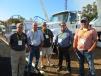 (L-R): Steve Headden (L), Utility One Source, shows the group from Dominion Energy — Joe Love, Cecil Spitler, David Ford and Justin Mitchell — its latest equipment lineup. 