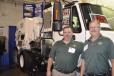J & J Equipment’s Rick Zerrillo (L) and Scott Leavery are proud to represent Tymco sweepers.