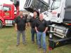 (L-R): Mike Clouse, Steve Johnson and Jason Smith, all of Palfleet Truck Equipment, presented the company’s crane truck arborist packages. 
 