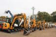 Sales Auction Company had a large inventory of mini-excavators and skid steers to choose from. 
