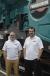Powerscreen representatives Joe Cassidy (L) and Lee Johnson were on hand to answer any questions about the Powerscreen Premier Track 400X jaw crusher. 