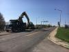 Gradex is removing 69,000 sq. yds. of concrete, 15,000 tons of asphalt, 44,000 cu. yds. of earth, and more than a mi. of abandoned infrastructure pipe.
