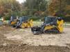 A variety of wheel and track loaders were available for a trial run at the demonstration event. 
 
