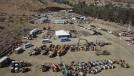 An aerial shot shows the great selection of construction equipment available at Vantage Auctions’ sale, held Oct. 7. The next sale is scheduled for Dec. 9 at the company’s facility in Lake Elsinore, Calif.
