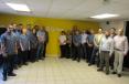 The Epiroc crew at the company’s Independence, Ohio Location celebrated with a catered lunch and cake