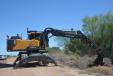 The Salt River Pima-Maricopa Indian Community’s Public Works Department relies on one piece of equipment for the diversity of work: a Volvo EW180E wheeled excavator with Steelwrist Tiltrotator.
