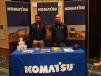 Ronak Amin (L), manager business solutions of Komatsu, and Justin Sailer, Komatsu district manager, attend the summit. 
 