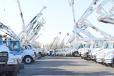 The consolidated construction equipment and Utility fleet auction featured a wide array of truck-mounted knuckleboom and telescopic cranes. 