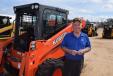 Dave Keel of Armstrong Transport Group is very interested in this Kubota SSV75 skid steer.