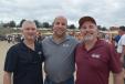 (L-R): The leadership team at Witzco Challenger Trailers, Jeff Schatz, sales manager; Sam Witzer; and Josh Weinstein, president of Witzco Challenger Trailers, was having a good time during the special event party Jack Lyon hosted after the sale.
