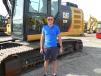 William Miller came all the way from Coleaine, Ireland, to bid on the hydraulic excavators.

