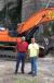 Ed Cilli (L), Hoffman Equipment sales specialist, sold John Caravella his first Doosan excavator — a DX350LC-5 — in 2016.