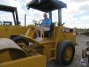 Seen here checking out a Caterpillar CP433 vibratory compactor, Ben Sackrider of Sackrider Construction was on the lookout for compactors and trucks to put to work at his Petoskey, Mich.-based company
