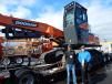 Doosan and Bobcat’s newest dealer in the Pacific Northwest is Wilson Equipment Rentals and Sales of Central Point, Ore. Matt Ford (L), outside sales coordinator and Keith Muetzel, Bobcat territory manager of Eugene, Ore., stand with this Doosan DX300 excavator.
