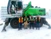 (L to R) Rob Acs, yard supervisor; Pierre Pellitier, operator; Kevin Chaisson, lead hand; Pascal Champoux, mill manager.
 