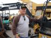 Joe Carbajal of Phoenix came to bid on this John Deere 35D rubber-track mini-excavator for help on his farm.
