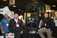 The Bobcat of the Rockies booth was busy throughout the show. (L-R): Tim Smith, Rollie McDaniel and Jason Kelly were on hand to display Bobcat’s line of skid steers and excavators.