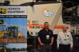 Honnen Equipment of Denver displayed the Wirtgen line at the show. Jordan Long (L), Honnen territory manager, and Bill Wright, Honnen’s Wirtgen product specialist, stand with the Wirtgen W210i cold milling machine.
