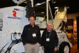 Power Motive’s Eric Smallwood (L) and Roadtec’s Mark Smith fielded questions about Roadtec’s paving equipment lineup. Power Motive represents Roadtec in Colorado.
