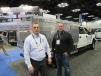 Chris Baker (L) and Jason Farmer, both of M.H. Eby Inc., Blue Ball, Pa., showcase the company’s products at the annual show. 