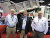 (L-R) are J&J Truck Bodies & Trailers’ Larry Faidley, and J&J Truck Equipment’s David Spear, and Bill Miller. 
 