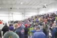 Hundreds of bidders were in attendance at the North East, Md., site.