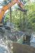 Constructing the bridge at Gorton Creek near Wyeth.
 