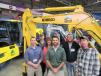 (L-R): The crew at Anderson Equipment, including Brad Coleman, Andy Breedlove, Tammie Staten, Jonathan Hale, Taylor Reed and Casey Haverty, welcomed attendees to see their line of Komatsu, Kobelco and Takeuchi equipment on display at the show.