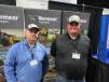 Vermeer Heartland’s George Jones (L) and Jon Abshire welcome attendees to their booth at the show.