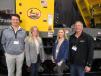 (L-R): Cephas Evans III of Ace Pipeline joined Shafer Equipment’s Amy Bishoff-Evans, Courtney Runyan and Billy Evans to discuss the dealership’s Terramac crawler carrier line for use in pipeline, environmental work and general construction.