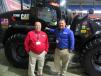 Among the machines on display at the Walker Cat booth was this special edition 914M wheel loader purchased by Benchmark Construction and presented here by Walker Cat’s Gary Angle (L) and Chad Stewart.