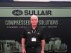 William (Rusty) Harbert of Mountain Air Compressor was ready to talk Sullair compressors at the show.