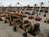 An extensive selection of lifts and excavators went on the auction block.