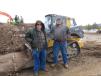 Trying out this John Deere 333G skid steer are Jeff Johannsen (L) and his nephew Adam, both of the town of Alden.