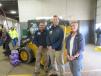 (L-R): Rod Stallard, branch manager, Nortrax Chippewa Falls; Dale Gessell, vice president of Nortrax; and Meghan Hargrave, territory sales manager, John Deere Construction and Forestry, enjoy the open house.