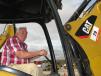 Louie Sansalone of Louie Sand & Gravel, Lithonia, Ga., is happy with his purchase of this Cat 416F backhoe loader. 