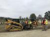Attendees were able to try out these Caterpillar 289D and 299D compact track loaders. 