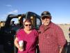 Mary and Frank Mommson of Sheridan, Wyo., came for a mini vacation and to look for some used, low-hour, quality equipment for their company, Wycarb & Tool. He liked this 2011 John Deere 326D skid steer so much, he was already contemplating transportation home.
