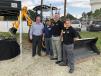 (L-R): Kyle Comeaux, H&E; Joe MacDonaugh, EDS; Jim Hockaday and Mike Harwood, both of JCB, meet up at the event.
