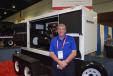 Jeff Beard, manager of Tradewinds Power Corp., spoke with attendees about this TP60KW Gen-set and other Tradewinds Power Corp. products. 
